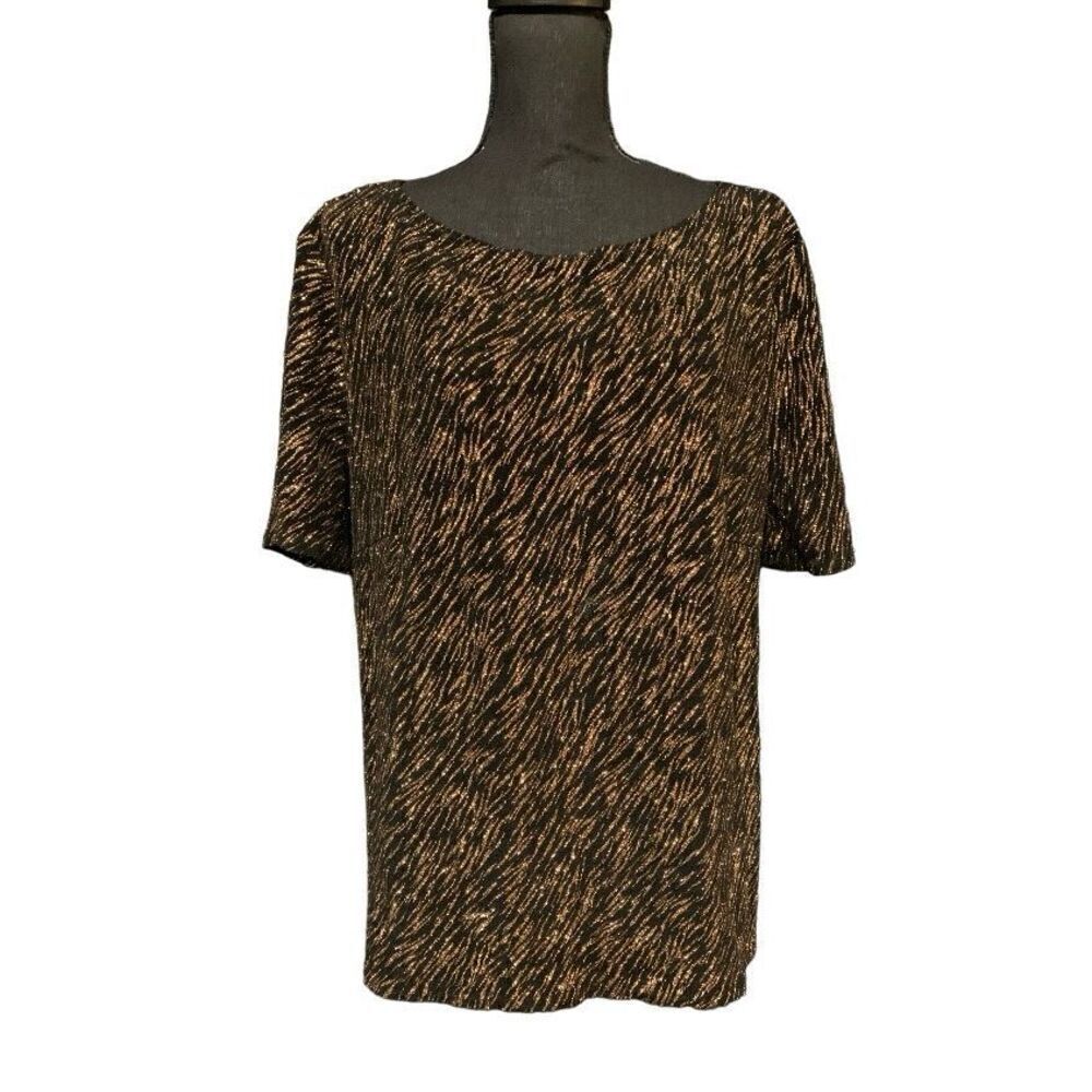 Onyx Nite Sequin Scooter Evening Top